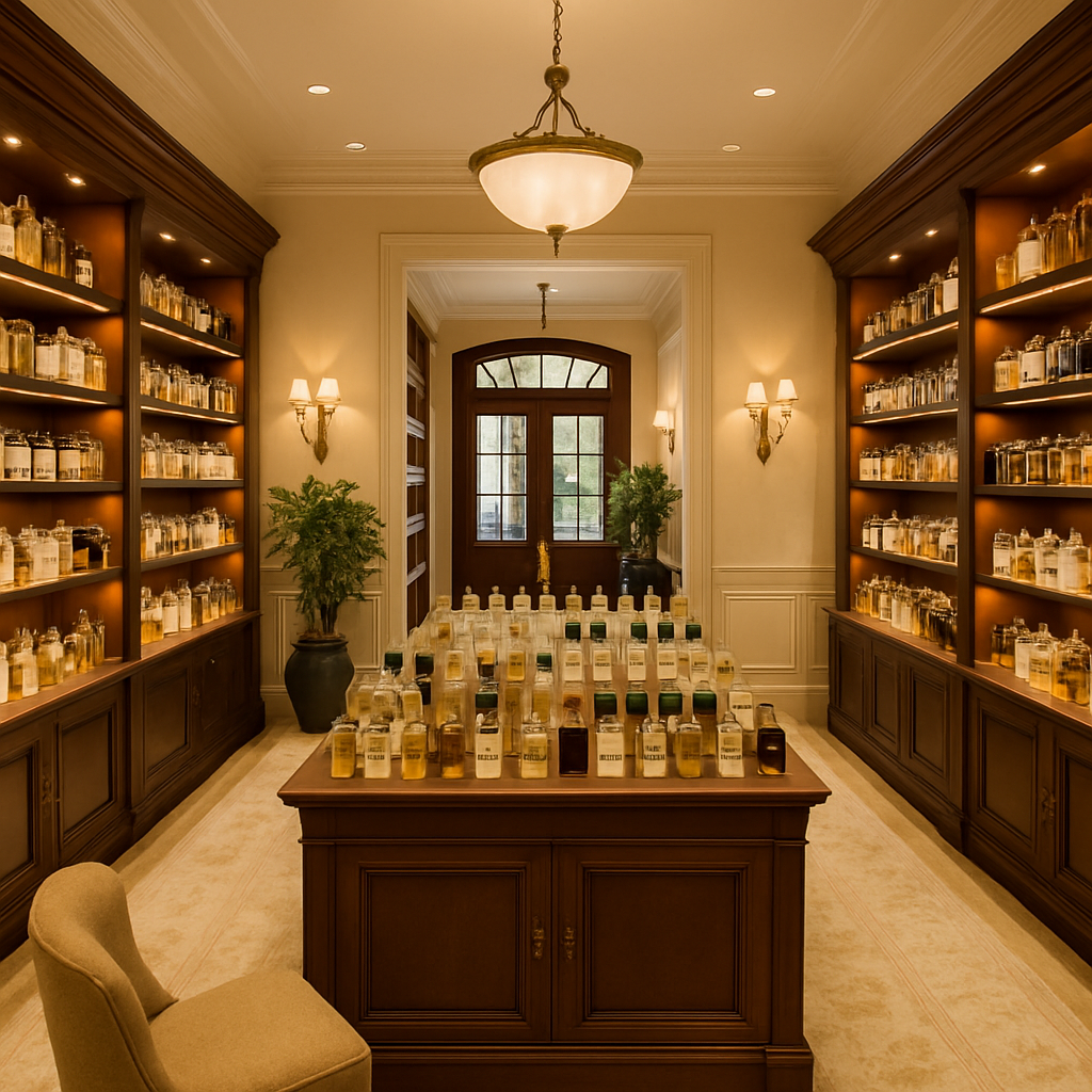 Our beautiful perfume store showcasing a wide variety of fragrances